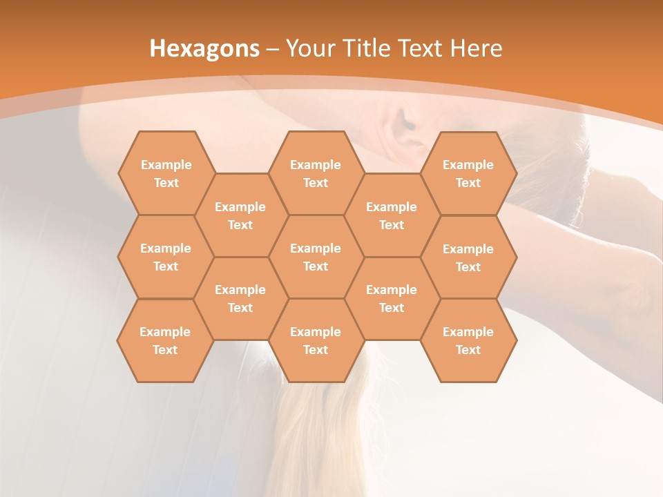 A Woman Doing Yoga On A Blue Mat PowerPoint Template