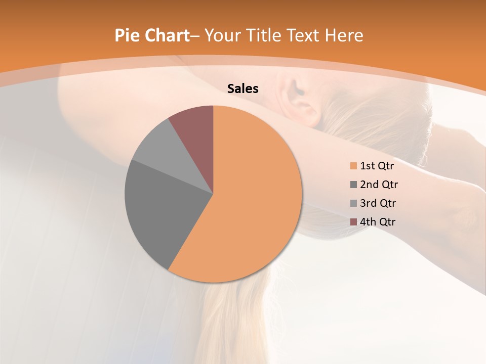 A Woman Doing Yoga On A Blue Mat PowerPoint Template