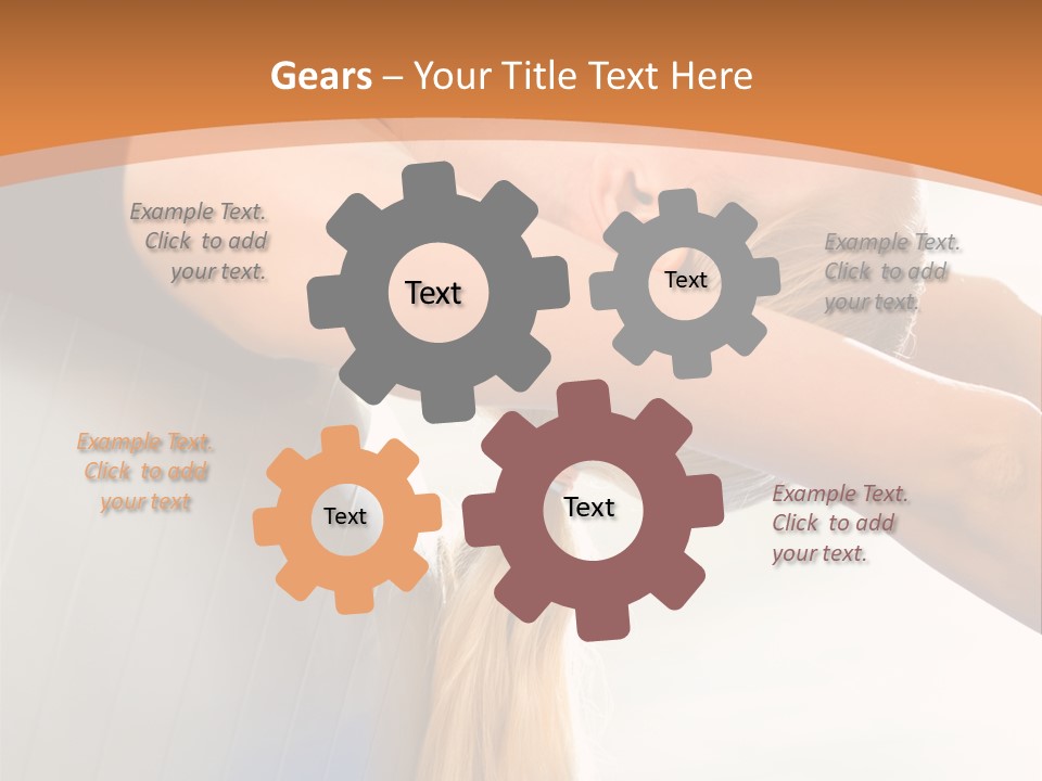 A Woman Doing Yoga On A Blue Mat PowerPoint Template