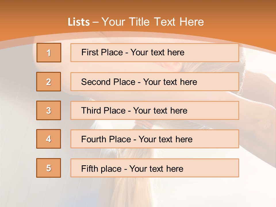 A Woman Doing Yoga On A Blue Mat PowerPoint Template