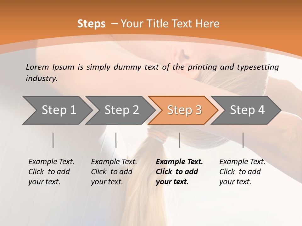 A Woman Doing Yoga On A Blue Mat PowerPoint Template