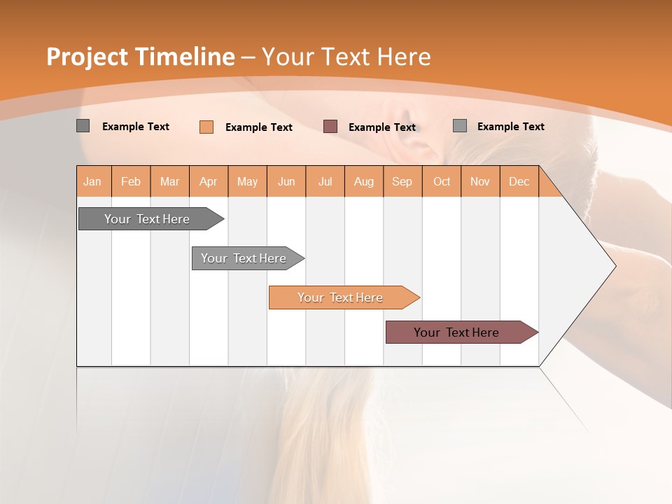 A Woman Doing Yoga On A Blue Mat PowerPoint Template