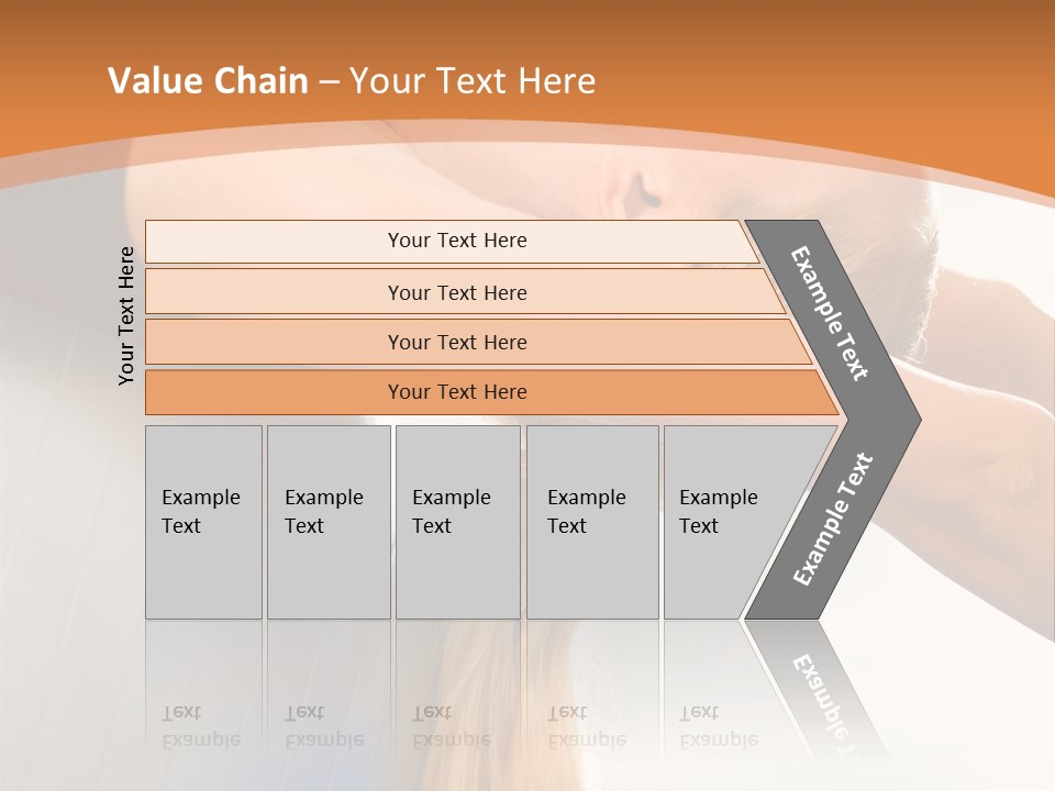 A Woman Doing Yoga On A Blue Mat PowerPoint Template