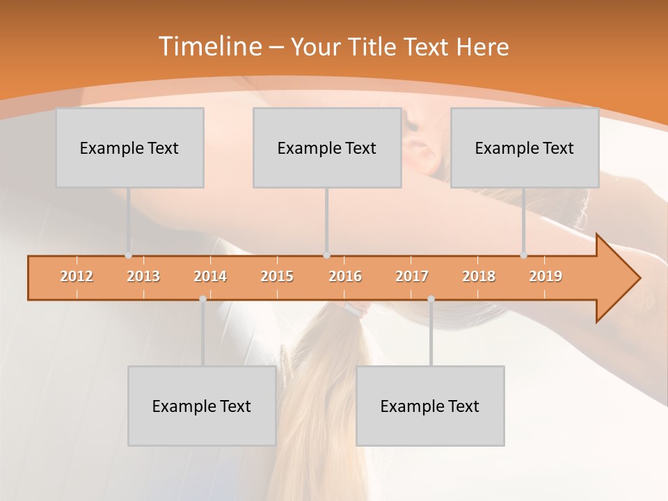 A Woman Doing Yoga On A Blue Mat PowerPoint Template