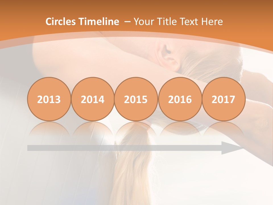 A Woman Doing Yoga On A Blue Mat PowerPoint Template