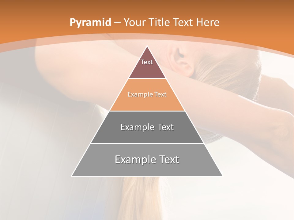 A Woman Doing Yoga On A Blue Mat PowerPoint Template