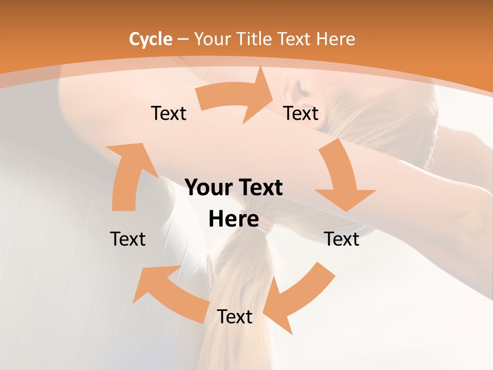 A Woman Doing Yoga On A Blue Mat PowerPoint Template