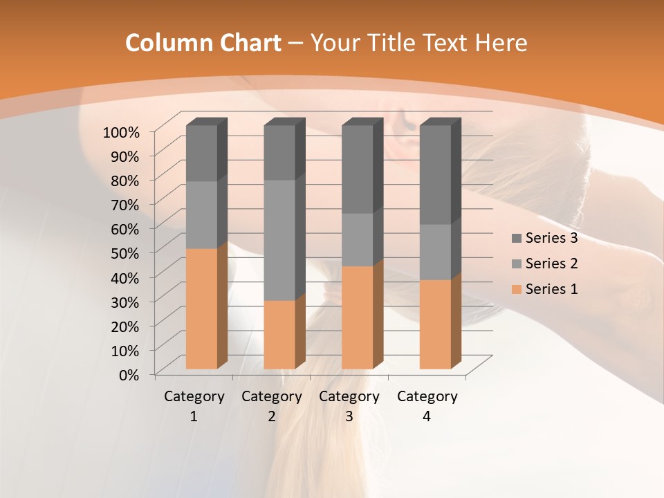 A Woman Doing Yoga On A Blue Mat PowerPoint Template