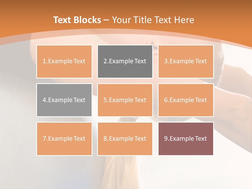 A Woman Doing Yoga On A Blue Mat PowerPoint Template