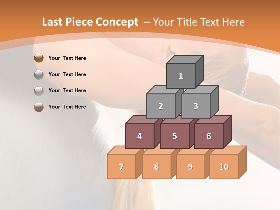 A Woman Doing Yoga On A Blue Mat PowerPoint Template