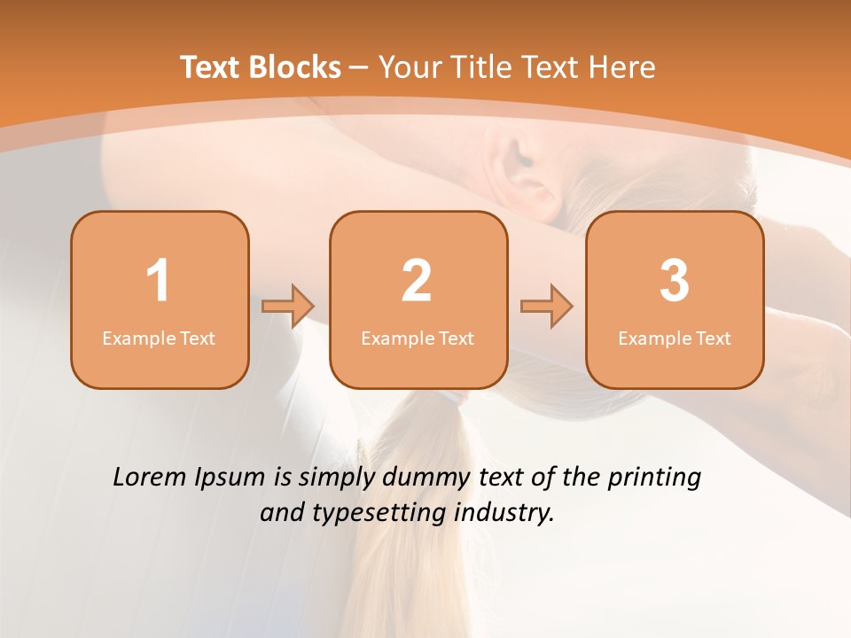 A Woman Doing Yoga On A Blue Mat PowerPoint Template