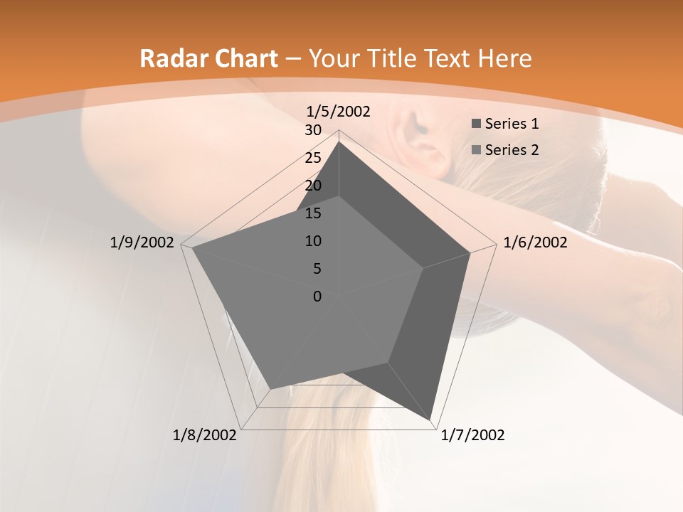 A Woman Doing Yoga On A Blue Mat PowerPoint Template