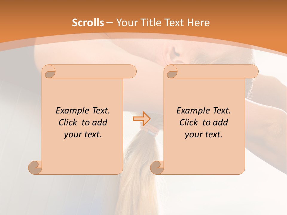 A Woman Doing Yoga On A Blue Mat PowerPoint Template