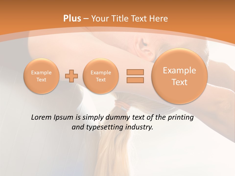 A Woman Doing Yoga On A Blue Mat PowerPoint Template