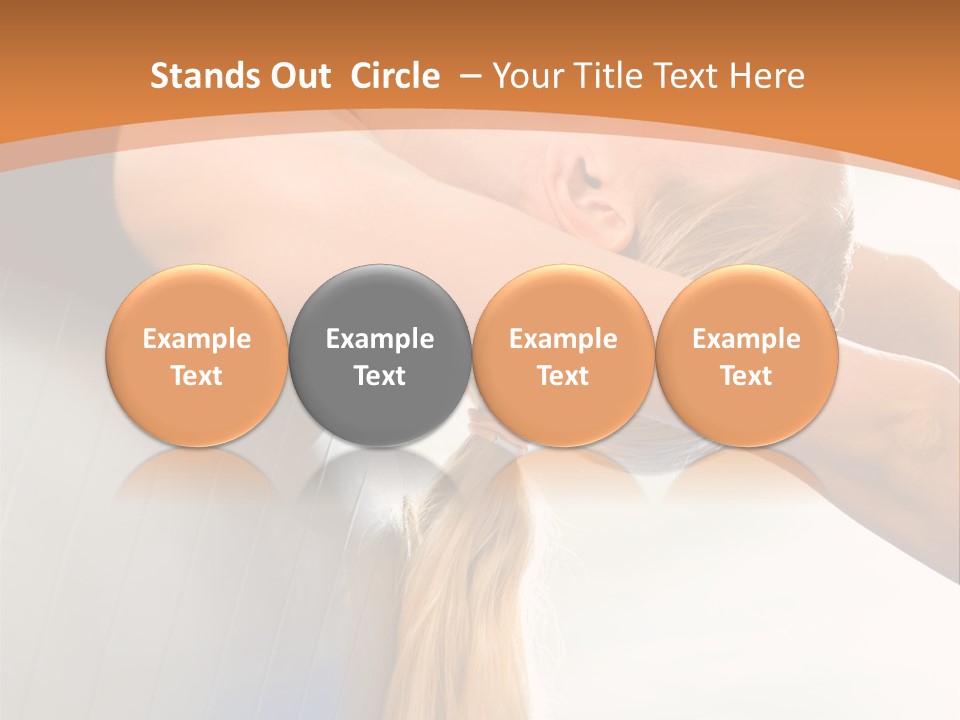 A Woman Doing Yoga On A Blue Mat PowerPoint Template