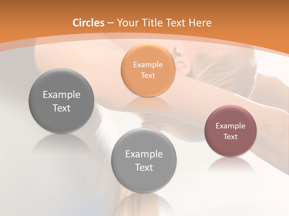 A Woman Doing Yoga On A Blue Mat PowerPoint Template