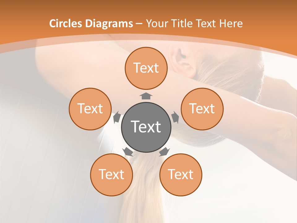 A Woman Doing Yoga On A Blue Mat PowerPoint Template