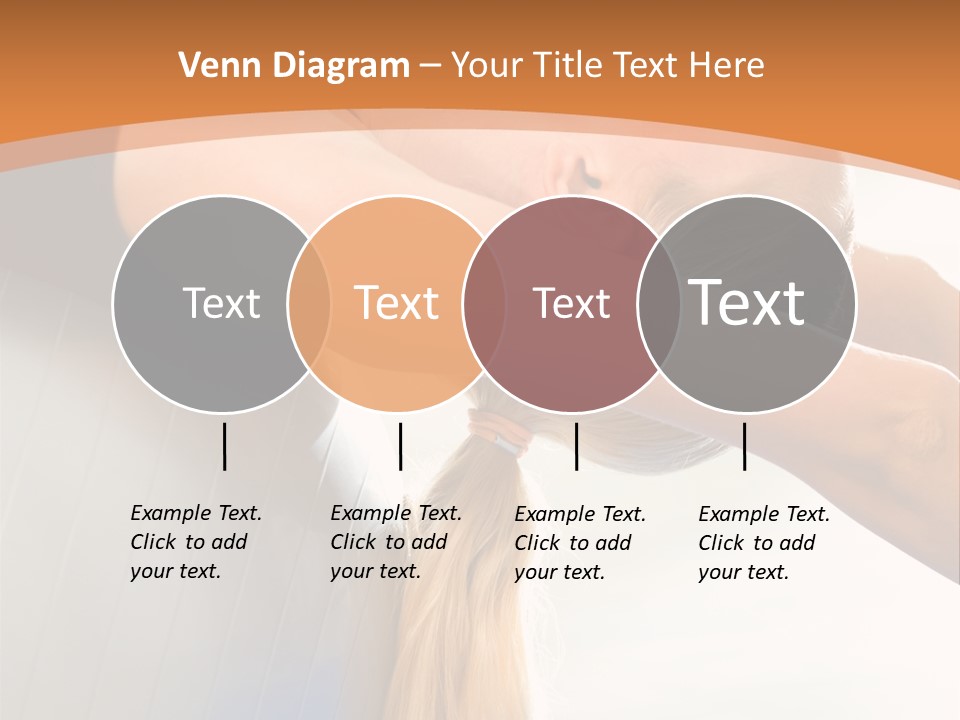 A Woman Doing Yoga On A Blue Mat PowerPoint Template