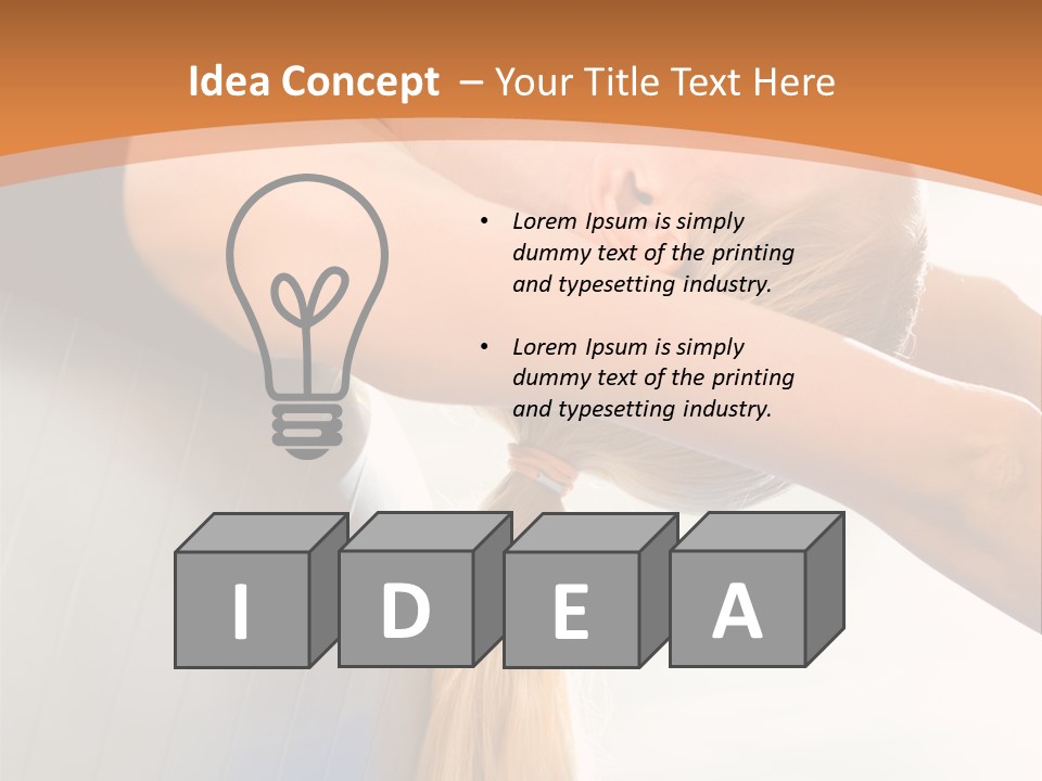 A Woman Doing Yoga On A Blue Mat PowerPoint Template