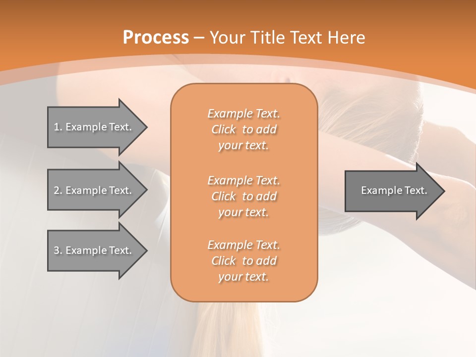 A Woman Doing Yoga On A Blue Mat PowerPoint Template