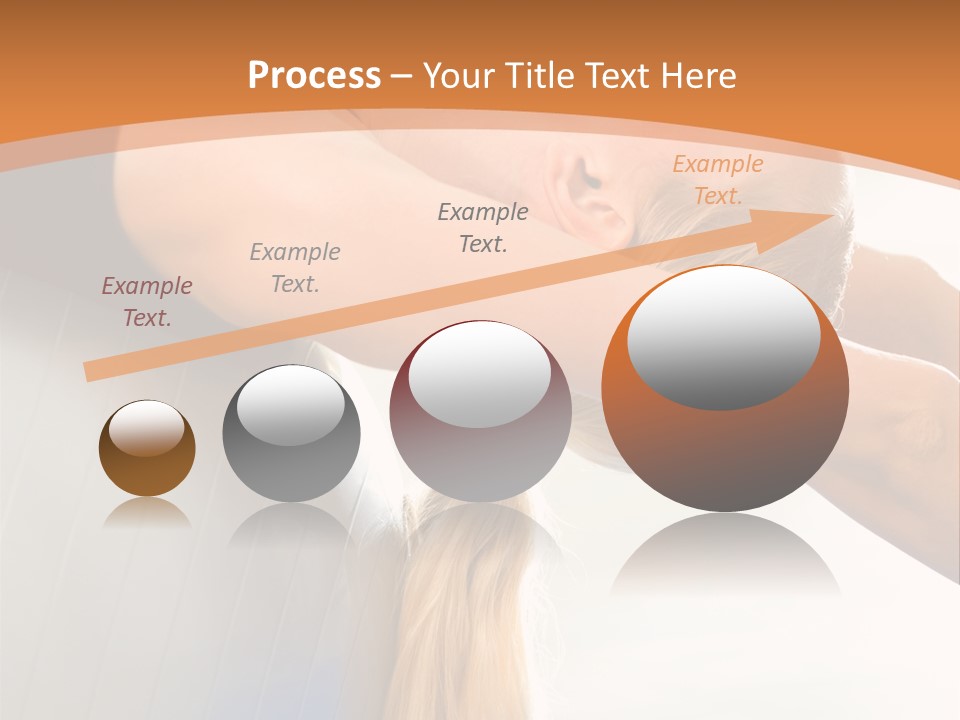 A Woman Doing Yoga On A Blue Mat PowerPoint Template