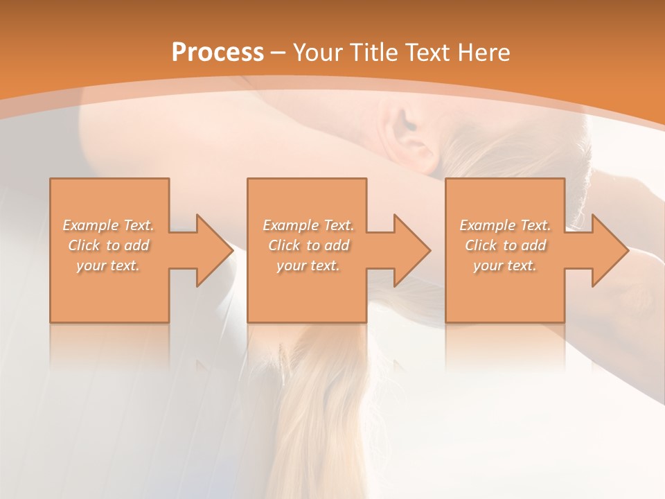 A Woman Doing Yoga On A Blue Mat PowerPoint Template