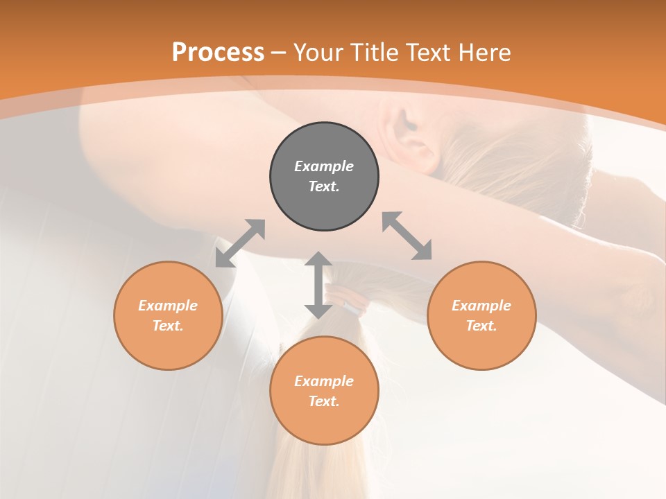 A Woman Doing Yoga On A Blue Mat PowerPoint Template