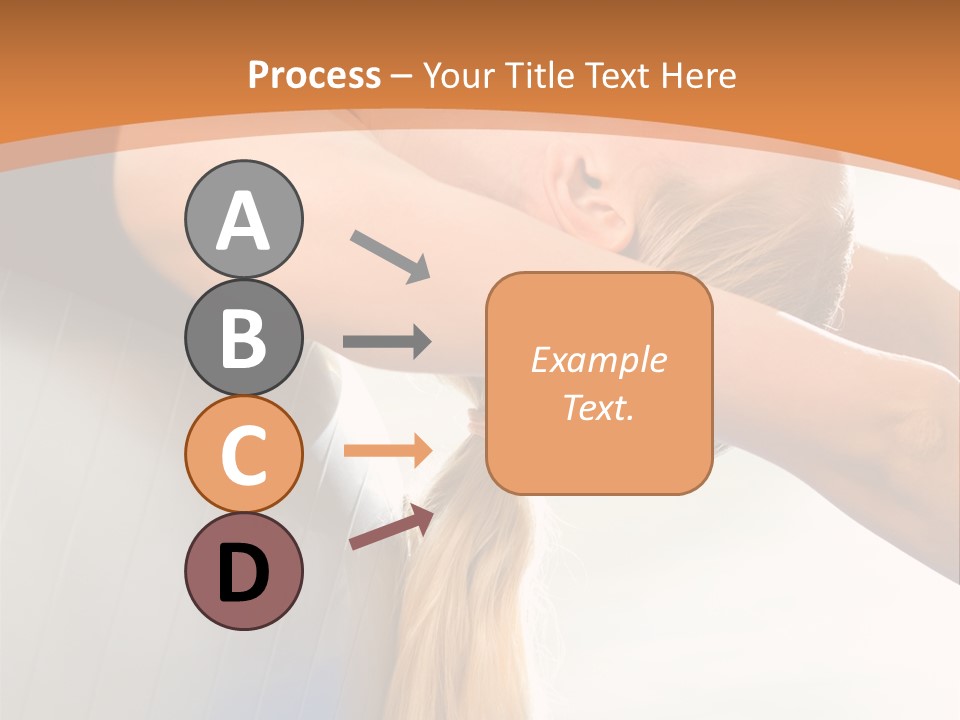 A Woman Doing Yoga On A Blue Mat PowerPoint Template