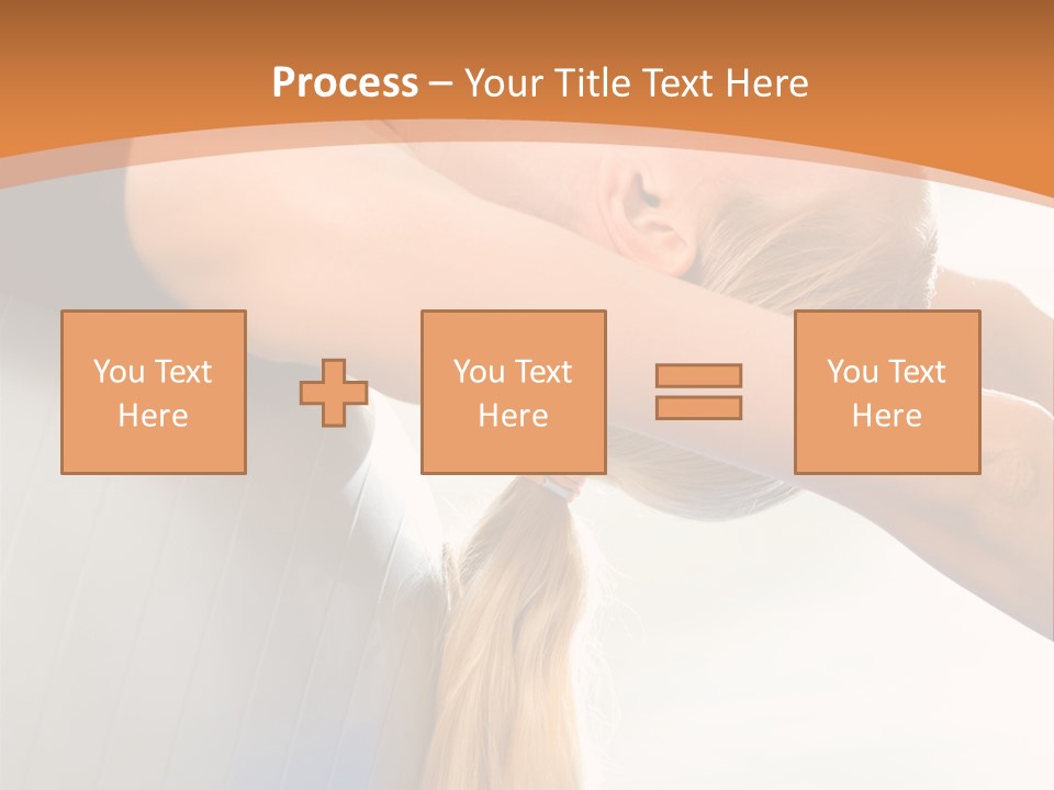 A Woman Doing Yoga On A Blue Mat PowerPoint Template