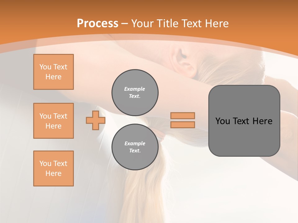 A Woman Doing Yoga On A Blue Mat PowerPoint Template