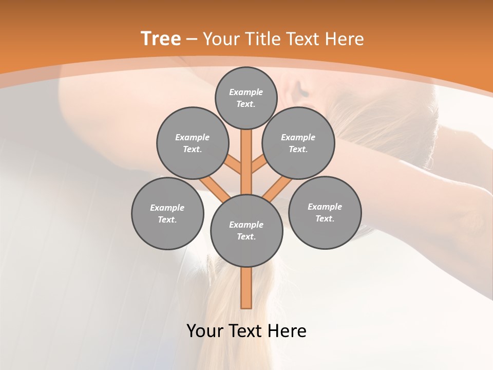 A Woman Doing Yoga On A Blue Mat PowerPoint Template