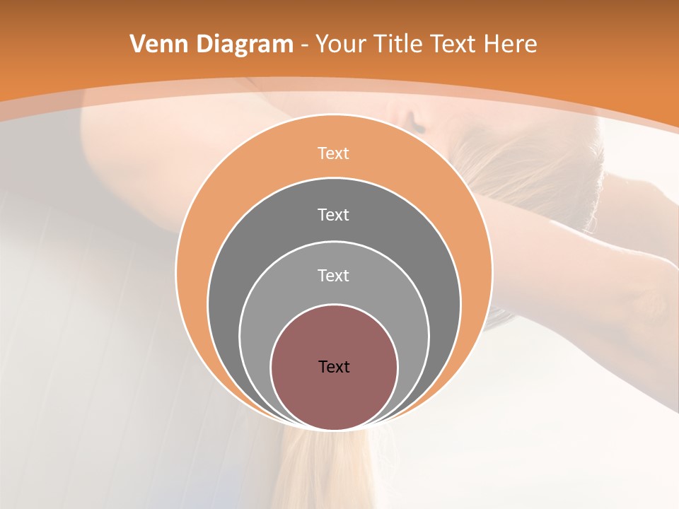 A Woman Doing Yoga On A Blue Mat PowerPoint Template