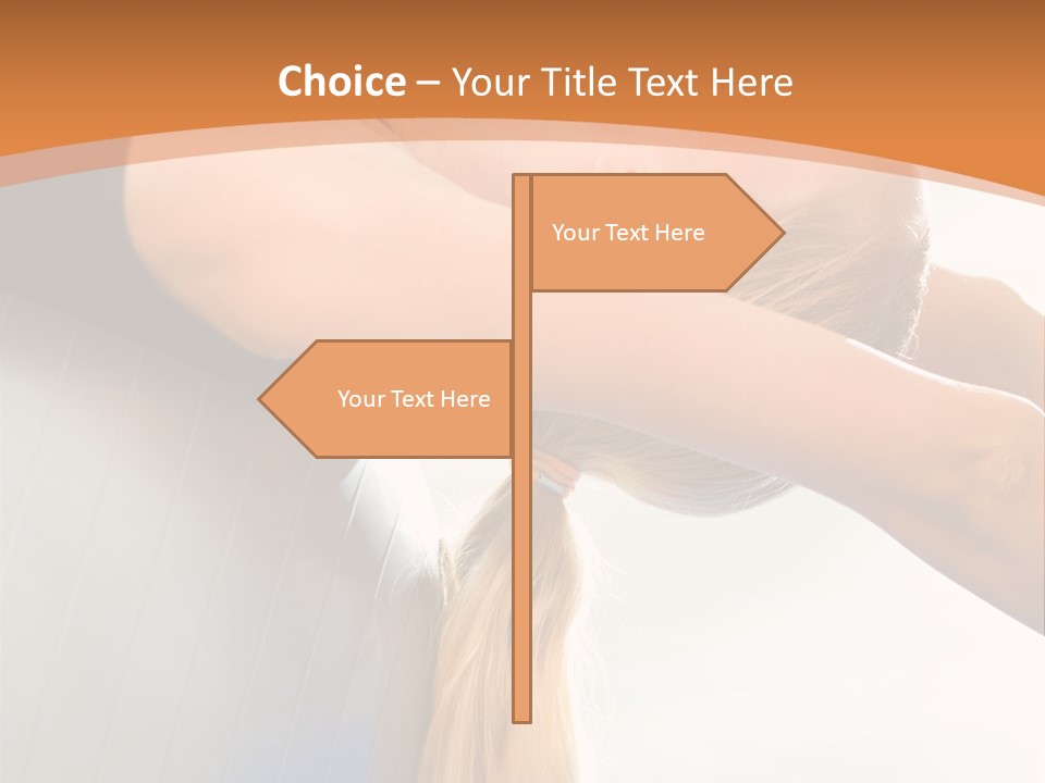 A Woman Doing Yoga On A Blue Mat PowerPoint Template