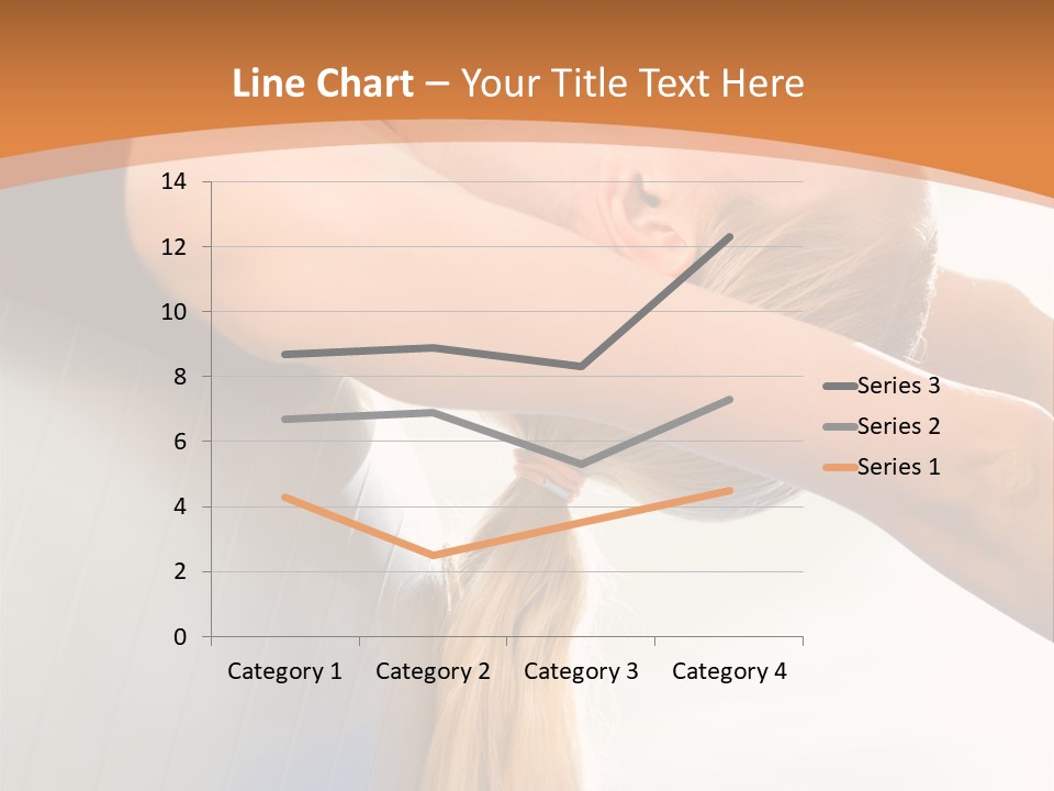 A Woman Doing Yoga On A Blue Mat PowerPoint Template