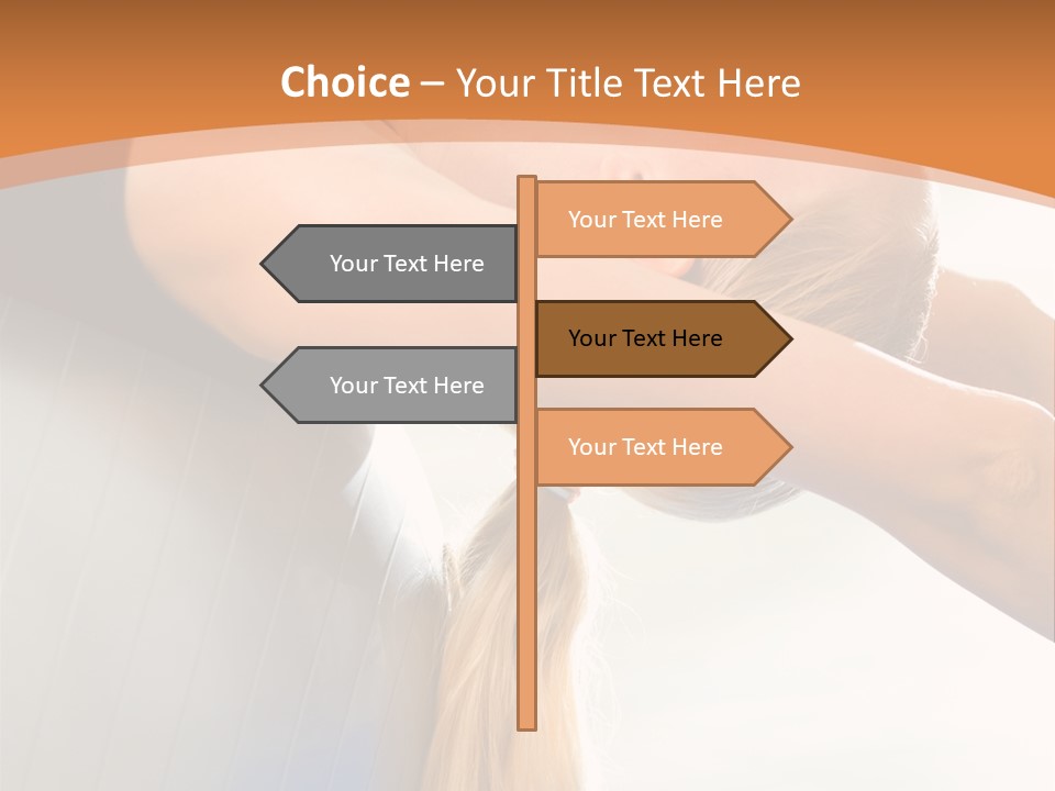 A Woman Doing Yoga On A Blue Mat PowerPoint Template