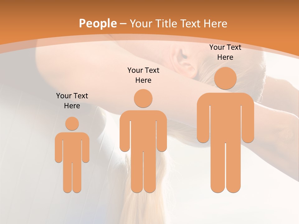 A Woman Doing Yoga On A Blue Mat PowerPoint Template