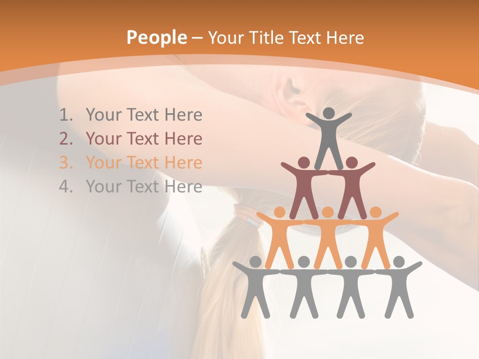 A Woman Doing Yoga On A Blue Mat PowerPoint Template