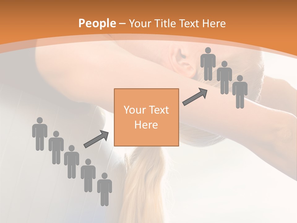 A Woman Doing Yoga On A Blue Mat PowerPoint Template