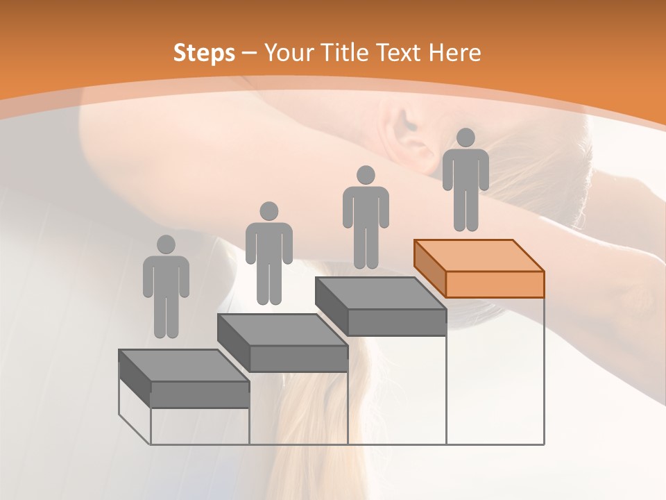 A Woman Doing Yoga On A Blue Mat PowerPoint Template