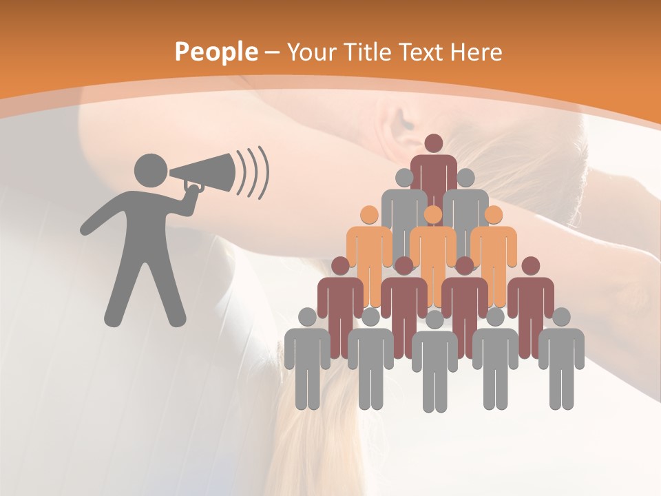 A Woman Doing Yoga On A Blue Mat PowerPoint Template