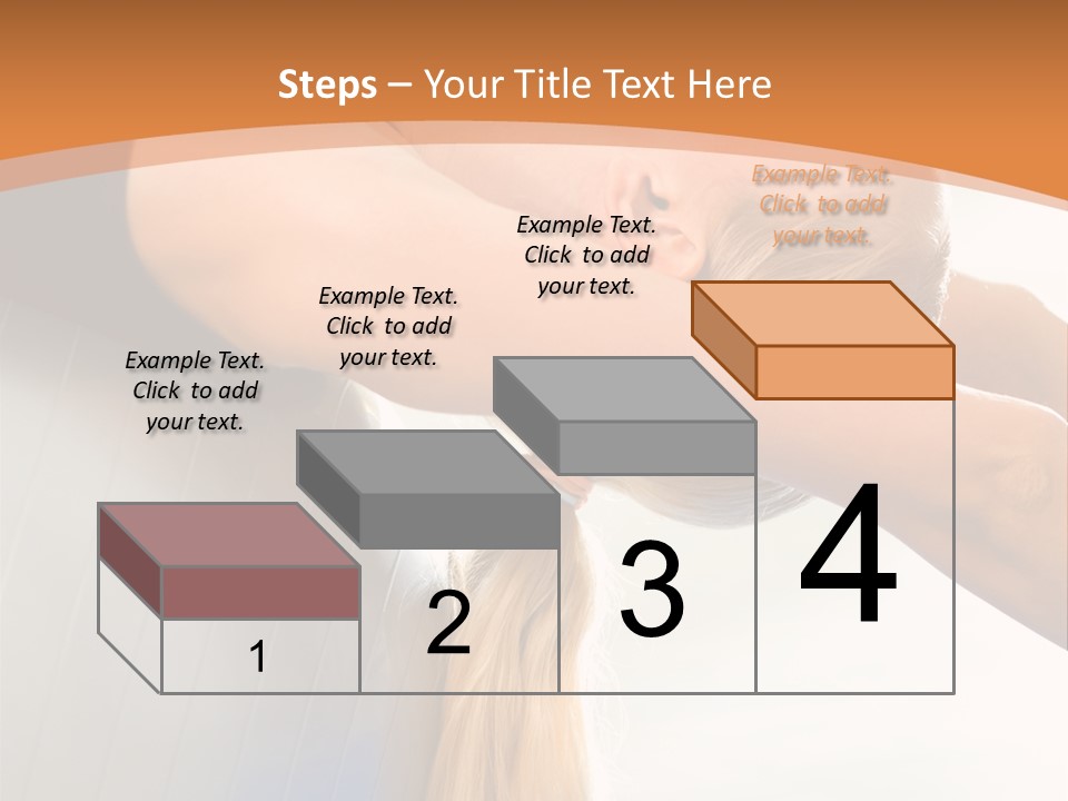 A Woman Doing Yoga On A Blue Mat PowerPoint Template