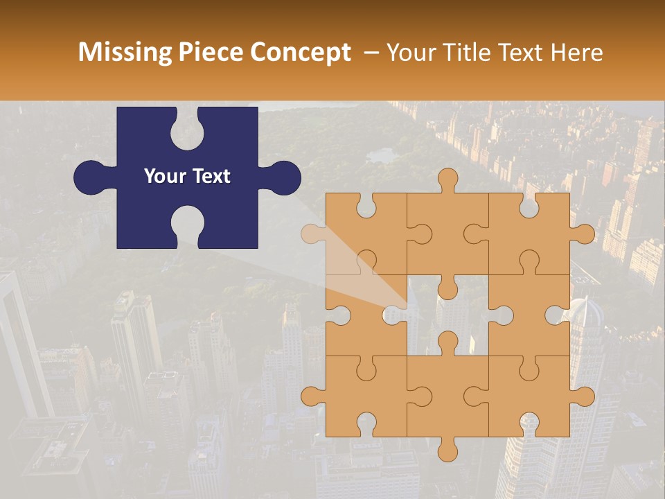 An Aerial View Of A City With Lots Of Tall Buildings PowerPoint Template