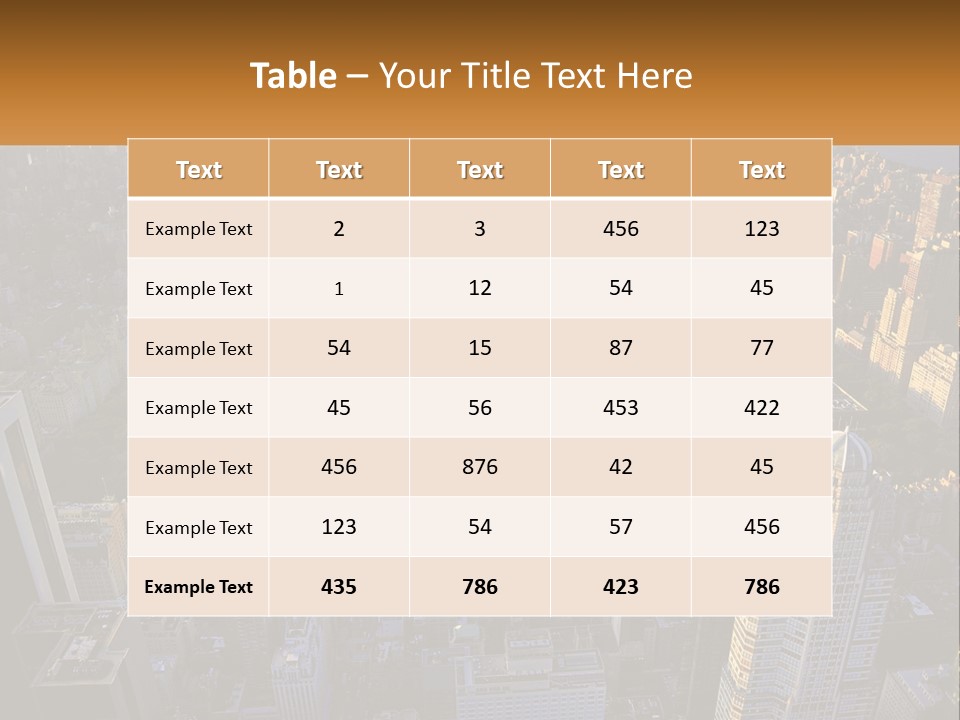 An Aerial View Of A City With Lots Of Tall Buildings PowerPoint Template
