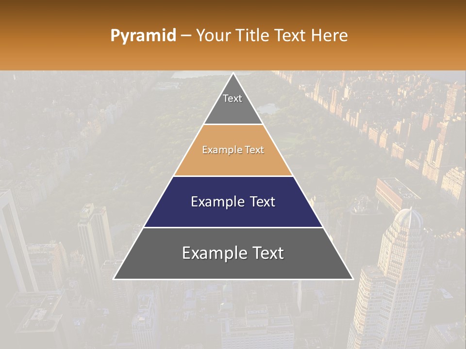 An Aerial View Of A City With Lots Of Tall Buildings PowerPoint Template