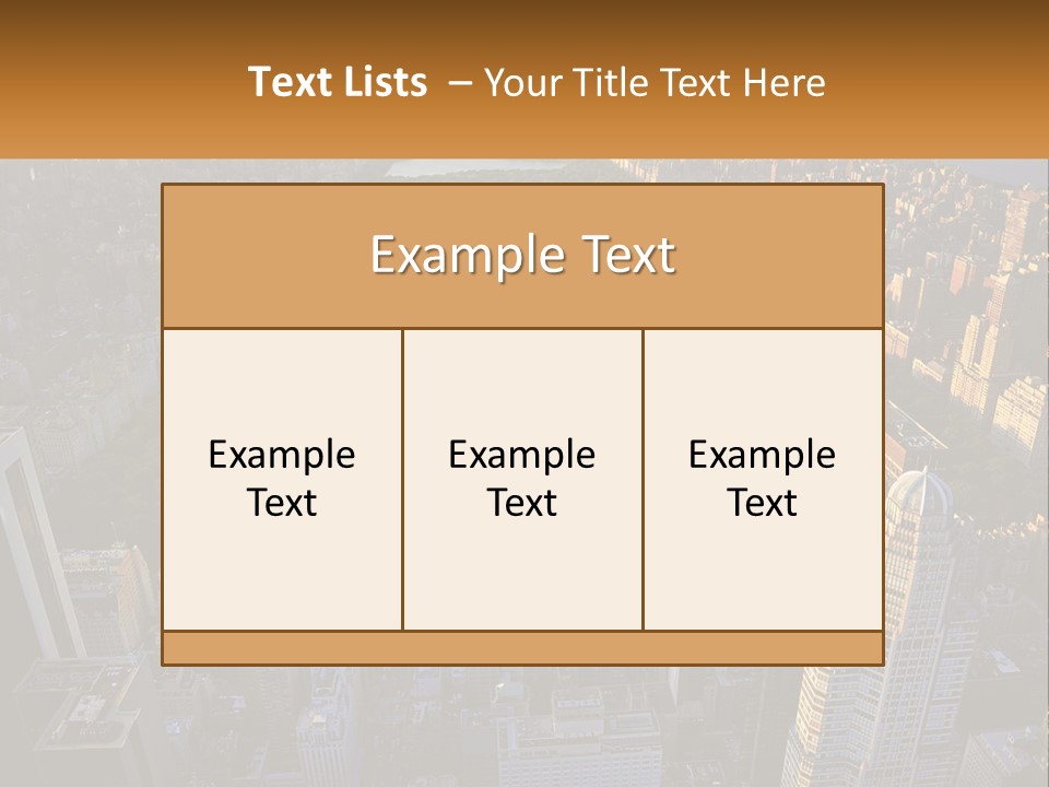 An Aerial View Of A City With Lots Of Tall Buildings PowerPoint Template