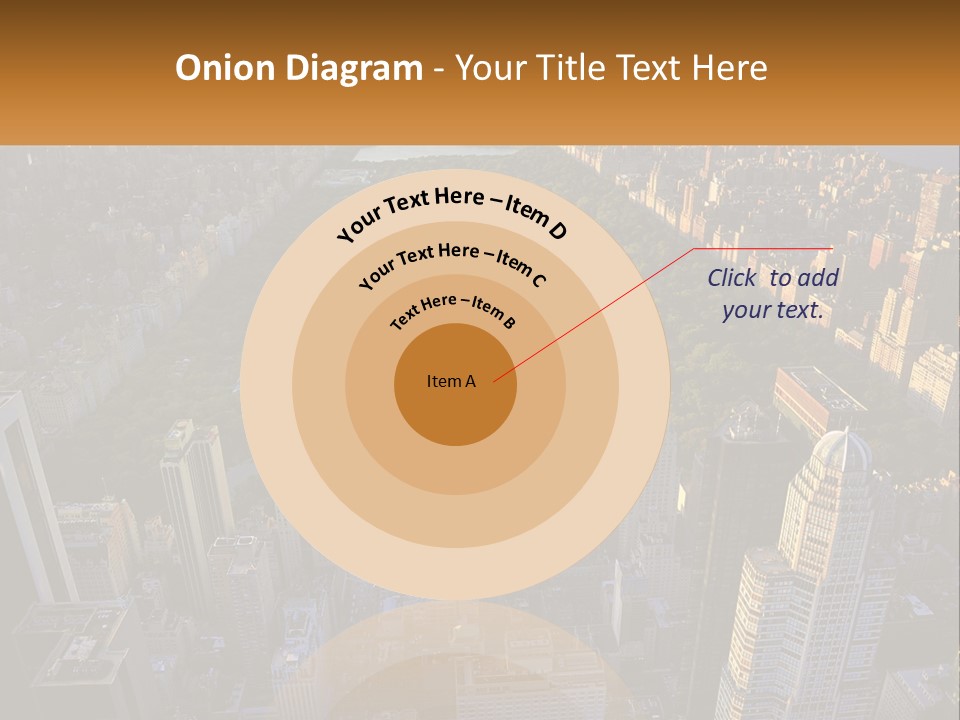 An Aerial View Of A City With Lots Of Tall Buildings PowerPoint Template