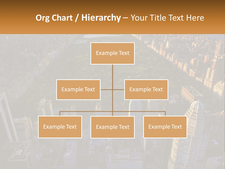 An Aerial View Of A City With Lots Of Tall Buildings PowerPoint Template