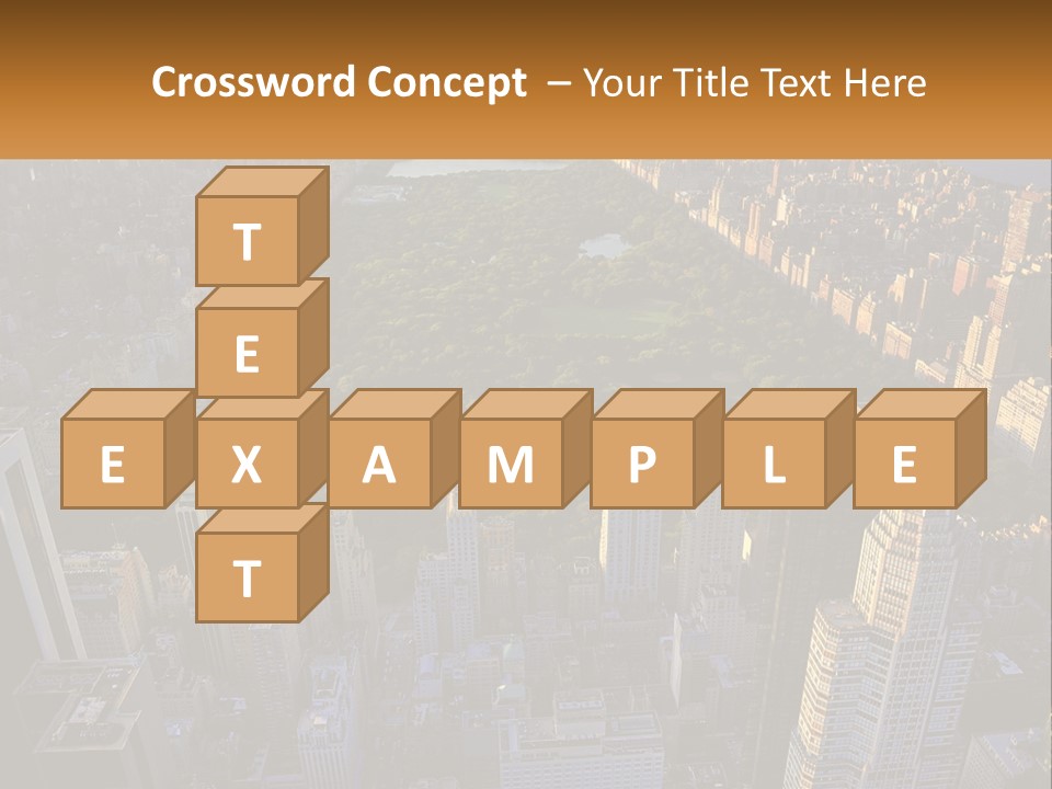 An Aerial View Of A City With Lots Of Tall Buildings PowerPoint Template