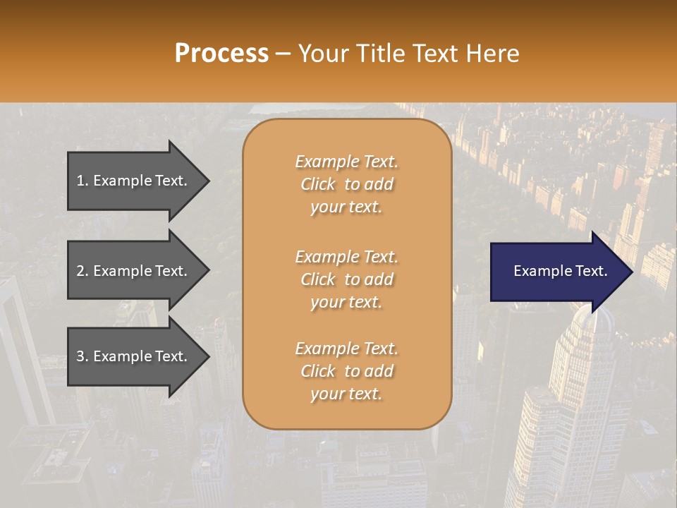 An Aerial View Of A City With Lots Of Tall Buildings PowerPoint Template