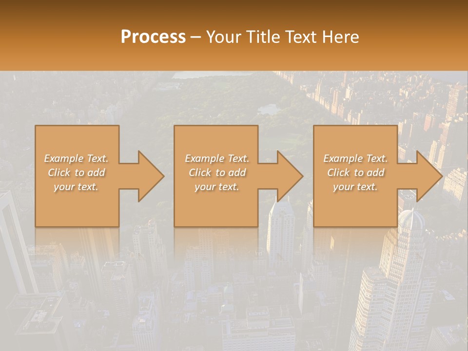 An Aerial View Of A City With Lots Of Tall Buildings PowerPoint Template